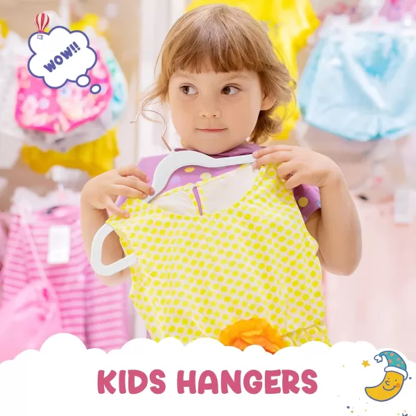 HOUSE DAY Velvet Kids Hangers 60 Pack Premium Childrens Hangers for Closet Ultra Thin Cute Hangers Kids Clothes Hanger Non Slip Kids Felt Hangers 14 Inch Small Hangers for Kids Clothes Hot PinkWhite