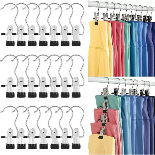 Legging Organizer for Closet Metal Yoga Pants Hangers 10 Pack Hanging Clips wRubber Coated Holds Leggings Space Saving Hanger Closet Organizers and Storage for Workout Sets Hat480 Pack