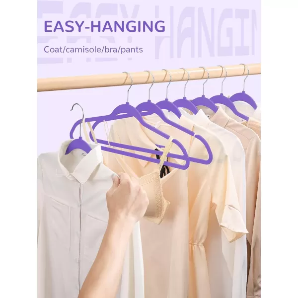 HOUSE DAY 60 Pack Plastic Hangers Pink Hangers Extra Wide with 360 Swivel Hook Space Saving Hangers as Closet Storage and Organizer Shirts Pants Heavy Duty Hangers Enough for Coat SuitPurple