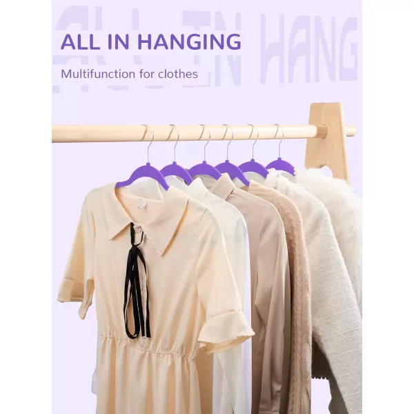 HOUSE DAY 60 Pack Plastic Hangers Pink Hangers Extra Wide with 360 Swivel Hook Space Saving Hangers as Closet Storage and Organizer Shirts Pants Heavy Duty Hangers Enough for Coat SuitPurple