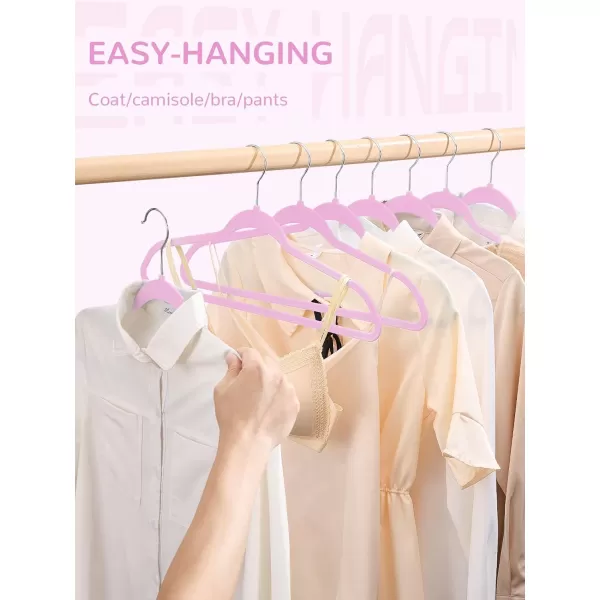 HOUSE DAY 60 Pack Plastic Hangers Pink Hangers Extra Wide with 360 Swivel Hook Space Saving Hangers as Closet Storage and Organizer Shirts Pants Heavy Duty Hangers Enough for Coat SuitPink