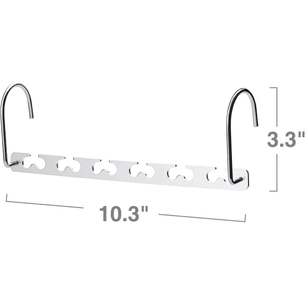 HOUSE DAY Space Saving Hangers for Clothes 6 Pack Heavy Duty Hanger Organizer  30 Lbs Capacity  Metal Magic Hanger Sturdy Multi Hangers Closet Space Saver Hangers Closet Organizers and Storage8 Pack
