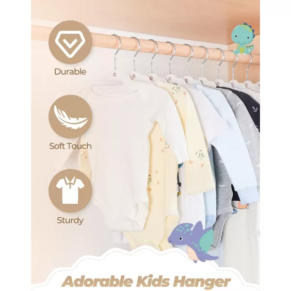 HOUSE DAY Premium Velvet Baby Hangers 60 Pack 114 Kids Velvet Hangers Sturdy Baby Hangers for Closet White Baby Clothes Hangers Toddler Hangers Infant Children Non Slip Hanger for Nursery UseWhite