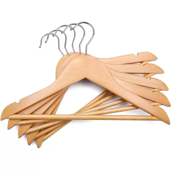 HOUSE DAY Wooden Baby Hangers for Closet 20 Pack Kids Wooden Hangers Baby Clothes Hangers 360 Swivel Hook Heavy Duty Toddler Hangers Baby Coat Hangers for Suits Pants and Jackets NaturalNatural