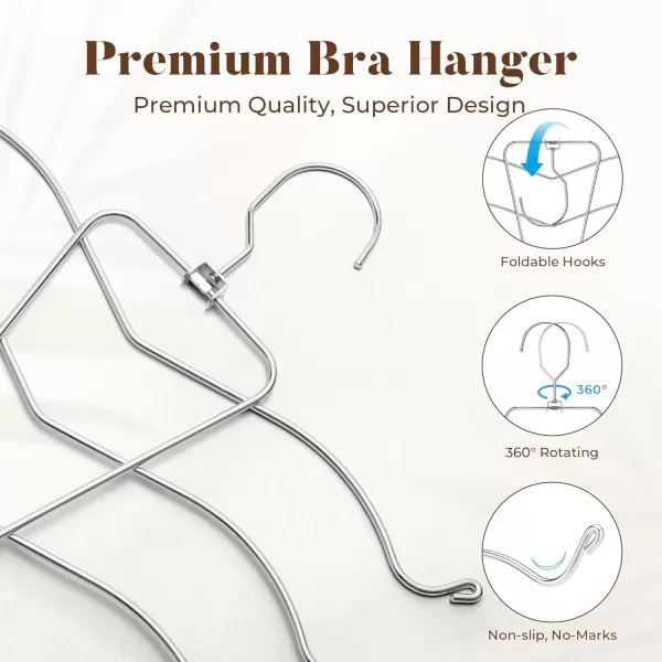 HOUSE DAY Bra Hangers for Closet Organizers and Storage Tank Top Hangers College Dorm Essentials for Girls Space Saving Hangers for Camisoles Tank Tops Bras Belts Ties Scarves Swimsuits1 Pack