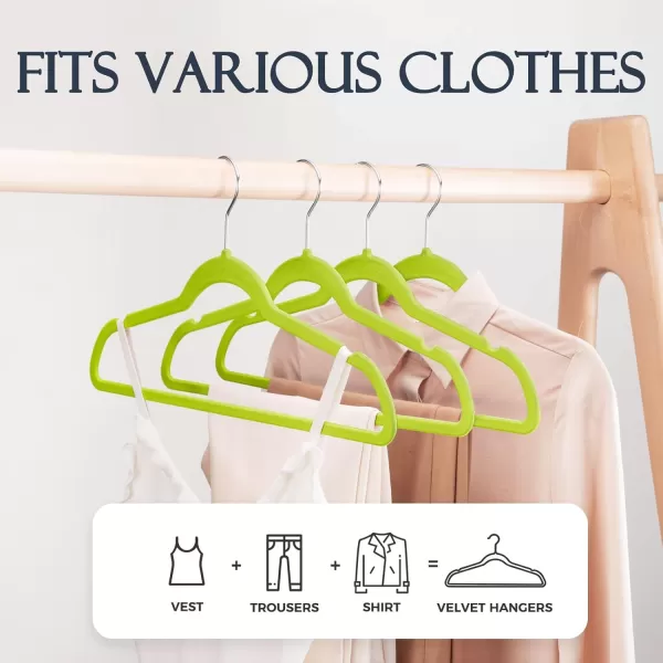 imageHOUSE DAY Premium Velvet Hangers NonSlip Thin Flocked Felt Hangers Sturdy Clothes Hangers Heavy Duty Coat Hangers ampamp Suit Hangers Durable Suit Hangers for Closet Space Saving 20 Pack Lt PinkVibrant Green