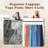 imageHOUSE DAY Tank Top Hangers 2 Pack ampamp 20 Pack Leggings Organizers Hangers Clips Space Saving Yoga Pants Hangers Organizer Hanging Closet Organizers and Storage for Hat Bras Camisoles Shorts20 Pack