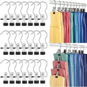 imageHOUSE DAY Tank Top Hangers 2 Pack ampamp 20 Pack Leggings Organizers Hangers Clips Space Saving Yoga Pants Hangers Organizer Hanging Closet Organizers and Storage for Hat Bras Camisoles Shorts480 Pack