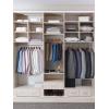 imageHOUSE DAY Wood Suit Hangers for Men Smooth Wide Shoulder Wooden Hangers with Non Slip Pant Holder Wide Hangers for Suits Coats Jackets Heavy Wide Clothes Hanger 2 Pack WalnutWalnut