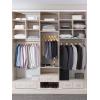 imageHOUSE DAY Wood Suit Hangers for Men Smooth Wide Shoulder Wooden Hangers with Non Slip Pant Holder Wide Hangers for Suits Coats Jackets Heavy Wide Clothes Hanger 2 Pack WalnutNatural