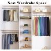 imageCloset Organizers and Storage Clips 60 Pack Legging Organizer for Closet Yoga Pants Hangers Hanging Chip Clips Space Saving Hanger Organization and Storage for Home Organization of Hat Bag IvoryIvory White