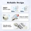 imageCloset Organizers and Storage Clips 60 Pack Legging Organizer for Closet Yoga Pants Hangers Hanging Chip Clips Space Saving Hanger Organization and Storage for Home Organization of Hat Bag IvoryIvory White