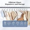 imageCloset Organizers and Storage Clips 60 Pack Legging Organizer for Closet Yoga Pants Hangers Hanging Chip Clips Space Saving Hanger Organization and Storage for Home Organization of Hat Bag IvoryIvory White