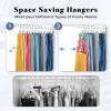 imageCloset Organizers and Storage Clips 60 Pack Legging Organizer for Closet Yoga Pants Hangers Hanging Chip Clips Space Saving Hanger Organization and Storage for Home Organization of Hat Bag IvoryIvory White
