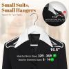 imageHOUSE DAY 165quot Wooden Suit Hangers 6 PackHeavy Duty Wide Shoulder Hangers Solid Wood Coat Hangers with NonSlip Pant Bar for Petite Adults Teens and Small Suits Coats Jackets WhiteWhite