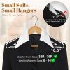 imageHOUSE DAY 165quot Wooden Suit Hangers 6 PackHeavy Duty Wide Shoulder Hangers Solid Wood Coat Hangers with NonSlip Pant Bar for Petite Adults Teens and Small Suits Coats Jackets WhiteNatural