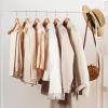 imageHOUSE DAY 165quot Wooden Suit Hangers 6 PackHeavy Duty Wide Shoulder Hangers Solid Wood Coat Hangers with NonSlip Pant Bar for Petite Adults Teens and Small Suits Coats Jackets WhiteNatural