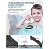 imageHOUSE DAY Premium Velvet Baby Hangers 60 Pack 114 Kids Velvet Hangers Sturdy Baby Hangers for Closet Black Baby Clothes Hangers Toddler Hangers Infant Children Non Slip Hanger for Nursery UseBlack