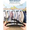 imageHOUSE DAY Premium Velvet Baby Hangers 60 Pack 114 Kids Velvet Hangers Sturdy Baby Hangers for Closet Black Baby Clothes Hangers Toddler Hangers Infant Children Non Slip Hanger for Nursery UseBlack