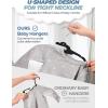imageHOUSE DAY Premium Velvet Baby Hangers 60 Pack 114 Kids Velvet Hangers Sturdy Baby Hangers for Closet Black Baby Clothes Hangers Toddler Hangers Infant Children Non Slip Hanger for Nursery UseBlack