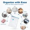 imageHOUSE DAY 18 Pack Vacuum Storage Bags with Electric Pump Valve Space Saver Vacuum Seal Bags for Clothing Comforters and Travel Essentials 3 Jumbo3 Large3 Medium3 Small3 Small3 XS Roll Up Bag30 ComboE PUMP