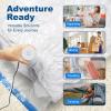 imageHOUSE DAY 18 Pack Vacuum Storage Bags with Electric Pump Valve Space Saver Vacuum Seal Bags for Clothing Comforters and Travel Essentials 3 Jumbo3 Large3 Medium3 Small3 Small3 XS Roll Up Bag30 ComboE PUMP