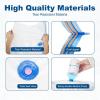 imageHOUSE DAY 18 Pack Vacuum Storage Bags with Electric Pump Valve Space Saver Vacuum Seal Bags for Clothing Comforters and Travel Essentials 3 Jumbo3 Large3 Medium3 Small3 Small3 XS Roll Up Bag30 ComboE PUMP