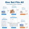 imageHOUSE DAY 18 Pack Vacuum Storage Bags with Electric Pump Valve Space Saver Vacuum Seal Bags for Clothing Comforters and Travel Essentials 3 Jumbo3 Large3 Medium3 Small3 Small3 XS Roll Up Bag18 ComboE PUMP