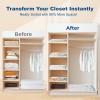 imageHOUSE DAY 18 Pack Vacuum Storage Bags with Electric Pump Valve Space Saver Vacuum Seal Bags for Clothing Comforters and Travel Essentials 3 Jumbo3 Large3 Medium3 Small3 Small3 XS Roll Up Bag30 ComboE PUMP