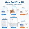 imageHOUSE DAY 18 Pack Vacuum Storage Bags with Electric Pump Valve Space Saver Vacuum Seal Bags for Clothing Comforters and Travel Essentials 3 Jumbo3 Large3 Medium3 Small3 Small3 XS Roll Up Bag30 ComboE PUMP