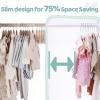 imageHOUSE DAY Premium Baby Velvet Hangers 50 Pack for Kids Non Slip Baby Clothes Hangers for Closet 11 Inch Childrens Hanger Space Saving on Baby Organization GrayWhite