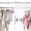 imageHOUSE DAY Premium Baby Velvet Hangers 50 Pack for Kids Non Slip Baby Clothes Hangers for Closet 11 Inch Childrens Hanger Space Saving on Baby Organization GrayGray