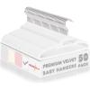 imageHOUSE DAY Premium Baby Velvet Hangers 50 Pack for Kids Non Slip Baby Clothes Hangers for Closet 11 Inch Childrens Hanger Space Saving on Baby Organization GrayWhite
