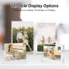 imageHOUSE DAY Acrylic Picture Frames 4x6 Strong Magnetic Photo Frame Double Sided Clear Picture Frames with Microfiber Cloth Frameless Standing Desktop Frame for Home Office Events 3 Pack Gift Ready8x101 Pack