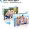 imageHOUSE DAY Acrylic Picture Frames 4x6 Strong Magnetic Photo Frame Double Sided Clear Picture Frames with Microfiber Cloth Frameless Standing Desktop Frame for Home Office Events 3 Pack Gift Ready5x73 Pack
