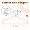 imageHOUSE DAY Clear Plastic Hangers 20 Pack Space Saving Clear Hangers for Clothes Durable Adult Crystal Hanger for Dress Shirts Coats 360 Swivel Hook50