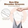 imageHOUSE DAY Clear Plastic Hangers 20 Pack Space Saving Clear Hangers for Clothes Durable Adult Crystal Hanger for Dress Shirts Coats 360 Swivel Hook50