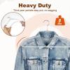 imageHOUSE DAY Clear Plastic Hangers 20 Pack Space Saving Clear Hangers for Clothes Durable Adult Crystal Hanger for Dress Shirts Coats 360 Swivel Hook50