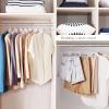 imageHOUSE DAY Clear Plastic Hangers 25 Pack Durable Crystal Hangers for Clothes Light Weight Plastic Dress Hanger for Women Versatile 167 Hanger for Closet and Retail Use with 360 Swivel Hook25