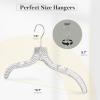 imageHOUSE DAY Clear Plastic Hangers 25 Pack Durable Crystal Hangers for Clothes Light Weight Plastic Dress Hanger for Women Versatile 167 Hanger for Closet and Retail Use with 360 Swivel Hook25