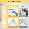 imageHOUSE DAY Clear Plastic Hangers 25 Pack Durable Crystal Hangers for Clothes Light Weight Plastic Dress Hanger for Women Versatile 167 Hanger for Closet and Retail Use with 360 Swivel Hook25