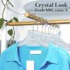 imageHOUSE DAY Clear Plastic Hangers 25 Pack Durable Crystal Hangers for Clothes Light Weight Plastic Dress Hanger for Women Versatile 167 Hanger for Closet and Retail Use with 360 Swivel Hook25