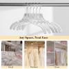 imageHOUSE DAY Clear Plastic Hangers 25 Pack Durable Crystal Hangers for Clothes Light Weight Plastic Dress Hanger for Women Versatile 167 Hanger for Closet and Retail Use with 360 Swivel Hook25