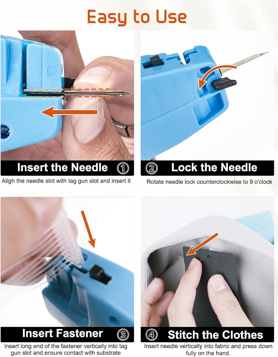 imageHOUSE DAY Tagging Gun for Clothing Retail Tag Gun for Clothes Price Tag Attacher Gun with 6 Needles 1000pcs 2quot Barbs Fasteners for Store Garage Yard Sale