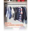 imageHOUSE DAY Black Velvet Baby Hangers 20 Pack Premium Kids Hangers for Children Infant ampamp Toddler Clothes Durable Non Slip Baby Felt Hanger 11 Inch Hanger for Closet Ideal for Everyday UseGray