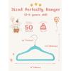 imageHOUSE DAY Black Velvet Baby Hangers 20 Pack Premium Kids Hangers for Children Infant ampamp Toddler Clothes Durable Non Slip Baby Felt Hanger 11 Inch Hanger for Closet Ideal for Everyday UseBlue