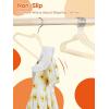 imageHOUSE DAY Black Velvet Baby Hangers 20 Pack Premium Kids Hangers for Children Infant ampamp Toddler Clothes Durable Non Slip Baby Felt Hanger 11 Inch Hanger for Closet Ideal for Everyday UseBeige