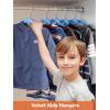 imageHOUSE DAY Black Velvet Baby Hangers 20 Pack Premium Kids Hangers for Children Infant ampamp Toddler Clothes Durable Non Slip Baby Felt Hanger 11 Inch Hanger for Closet Ideal for Everyday UseBlue