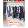 imageHOUSE DAY Black Velvet Baby Hangers 20 Pack Premium Kids Hangers for Children Infant ampamp Toddler Clothes Durable Non Slip Baby Felt Hanger 11 Inch Hanger for Closet Ideal for Everyday UseBlue