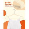 imageHOUSE DAY Black Velvet Baby Hangers 20 Pack Premium Kids Hangers for Children Infant ampamp Toddler Clothes Durable Non Slip Baby Felt Hanger 11 Inch Hanger for Closet Ideal for Everyday UseBeige